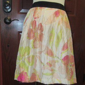 Lightweight, lined LOFT Vintage  Pink skirt Size 6